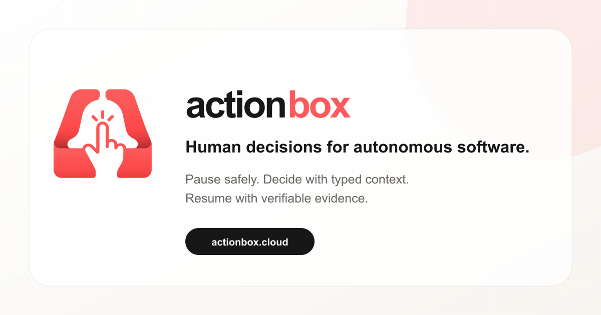 Human Approval (HITL) for AI and autonomous system.