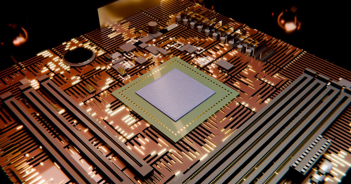 Computer chip representing machine learning infrastructure